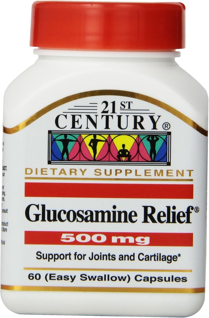 Glucosamin Relief des 21. Jahrhunderts 500 Mg, 60 leicht zu schlucken Kapseln, (Pack von 3)