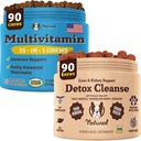 Natural Dog Company Multivitamin & Liver & Kidney Chews Bundle - Umfassende Gesundheitsunterstützung für Senior Dogs, fördert Entgiftung, Verbesserte Verdauung, Radiant Skin & Coat, einfach zu verabreichen
