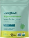 True Grace Broccoli Microgreens - 0.4 oz - Daily Superfood Powder for Cellular & Immune Health - Gluten & Soy Free, Vegan, Regenerative Bio zertifiziert - 30 Servierungen
