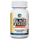 Erstaunliche Kräuter Ganzes Spektrum Schwarz Seed & Hohe Potenz Knoblauch, Vegetarische Kapseln - Glutenfrei, Non-GMO, Vegan, Unterstützt Immunsystem, Lung Function, & Cardiovascular Health - 100 Count