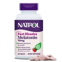 Natrol Melatonin 10mg Comprimés à dissolution rapide - Fraise, 100 Compte, Soutien du sommeil, Melatonine à dissolution rapide pour les adultes, 100 jours d'approvisionnement