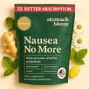 Fast-Acting Ginger für Nausea Relief | Kräuter Relief für Schwangerschaftsnase und Morgen & Bewegung Krankheit | Ginger, Lemon, Spearmint & B6. 28 Individuell versiegelte Tropfen.