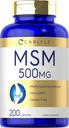 Carlyle MSM Supplement Kapseln | 500mg | 200 Count | Non-GMO & Gluten Kostenlose Formel | Methylsulfonylmethan