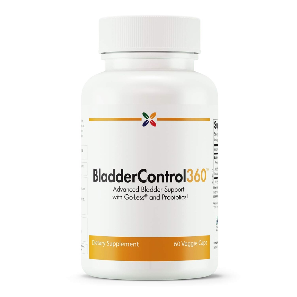 Jetzt aufhören - BladderControl360 Formel - Blasenkontrolle Unterstützung - Go-Less & Probiotics - Urinary Health Probiotic Supplement - Lactobacillus Rhamnosus, Kürbis Seed & Soy Germ Extrakte - 60 Vcaps