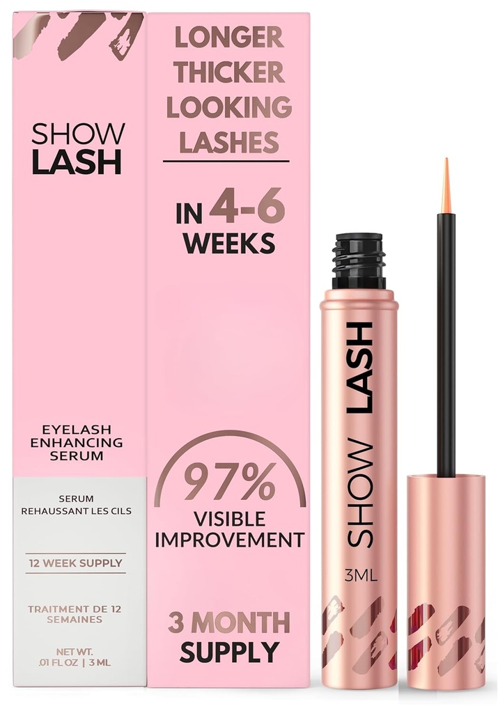 LeVaye Cosmetics Show Lash Cils Sérum pour Longer, Thicker, Gorgeous Looking Cils, cruelty Free Lash Sérum