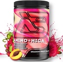 Amino + HICA EAA Supplement | Enhanced Recovery, Better Endurance, Erhöhte Stärke, Energie, Hydration | Bcaa, Elektrolyte, Leucine, Pulver, 30 Portionen (Dragon Fruit Peach)