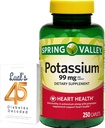 Spring Valley Kalium Herzgesundheit Nahrungsergänzungsmittel Kapseln, 99 mg, 250 Count, Kalium Gluconate Bundle mit Luals 45 Diabetes Decodiert