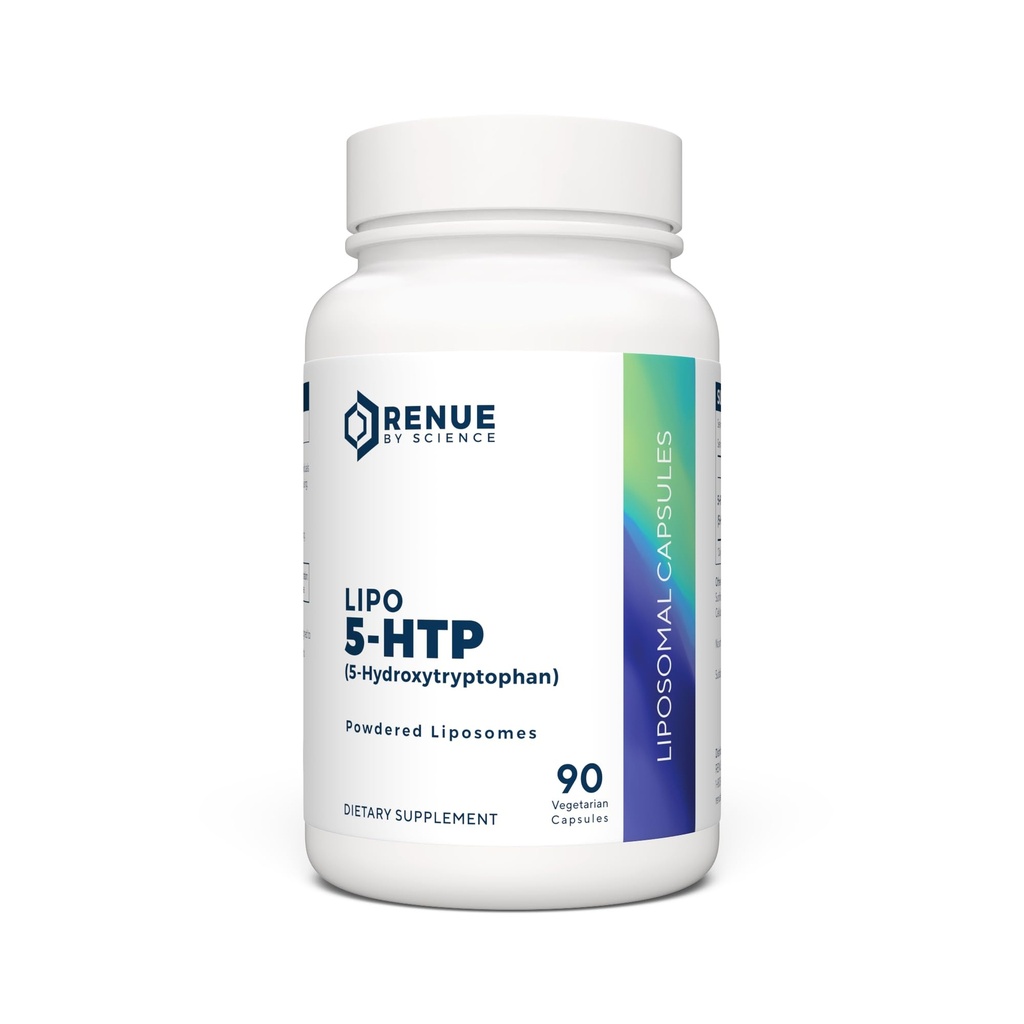 Renue By Science 5HTP.Liposomal 5 HTP Supplément. 90 Capsules 5-HTP - 75mg 5-hydroxytryptophane par portion.