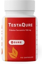 TestaQure Testosteron Ergänzung für Männer - Testosteron Booster erhöht männliche Potenz & Muskelmasse - Stamina, Endurance, Energie & Stimmung Enhancer - 90 Kapseln Vegan & Soy-Free