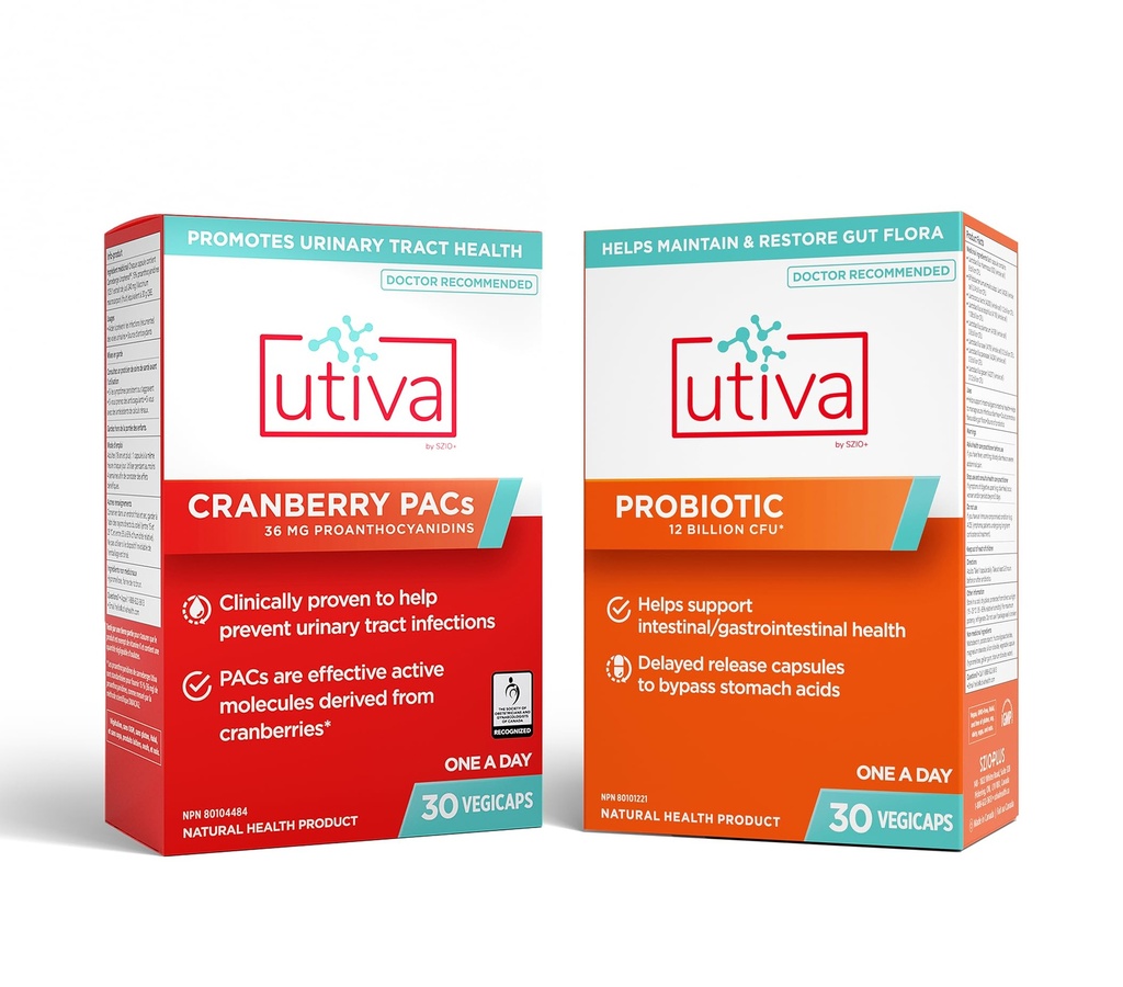 10 % Bundle Utiva 36PAC Power Bundle (Lactobacillus et Bifidobacterium Strains) (DMAC/A2) et 30B CFU Probiotic Power (Lactobacillus et Bifidobacterium Strains)