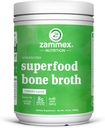Zammex Bone Broth Plus Superfood Protein Powder (Turmeric Flavor), 8g Hydrolyzed Protein mit Vitamin D, für gesunde Haut, Nägel, Haar, Gelenke & Digestion,Non-GMO (30 Servierungen)