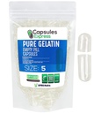 XPRS Nutra Größe 5 Leere Kapseln - 5000 Zählen Sehr kleine klare leere Gelatine Kapseln - Pillen DIY Kapsel Füllung - Füllbare Pillen Gel Kapseln für Do-It-Yourself Vitamin Ergänzungen