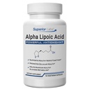 Superior Labs Alpha Lipoic Acid 600 mg Capsules, ALA pur non-OGM, Absorption élevée, Soutien nerveux, Circulation saine et réponse nerveuse, Antioxydant pour le vieillissement en santé, 120 capsules de Veg, 4 mois