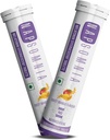 Comprimés effervescents de mélatonine (Mango sucré, 30 comtes) – Capsules de mélatonine dissolvables avec L-Theanine, Camomile, et plus - Supplément d'aide au sommeil pour adultes - Vegan, Supplément de mélatonine non OGM