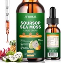 7-in-1 Soursop Bitters Liquid, Soursop Oil with Sea Moss & Turmeric & Vitamino for Immune & Digestive & Cell Support, Sugar-Free | Non-GMO | Vegan 2 Fl oz Pineapple