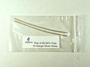 Pure Silver Generator Wires – 9999 Silber Elektroden – Pre-Cut 6-Zoll 10 Gauge Wires – Fits LifeForce Generators