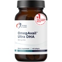Conceptions pour la santé OmegAvail Ultra DHA - Huile de poisson Triglycéride DHA hautement concentrée, TG Huile de poisson avec 500mg DHA + 100mg EPA - Pas d'arrière-goût de poisson (60 Softgels)