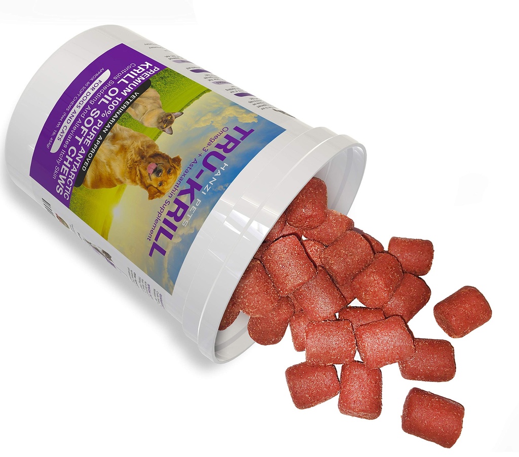 #1 Huile de krill de l'Antarctique de qualité supérieure pour les chiens Riche en Omega 3-