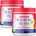 LIVORKA Baobab Bliss, All Natural Fiber Organic Fruit Powder Supplement, 60 Portionen für 2 Monate (Pack von 2)