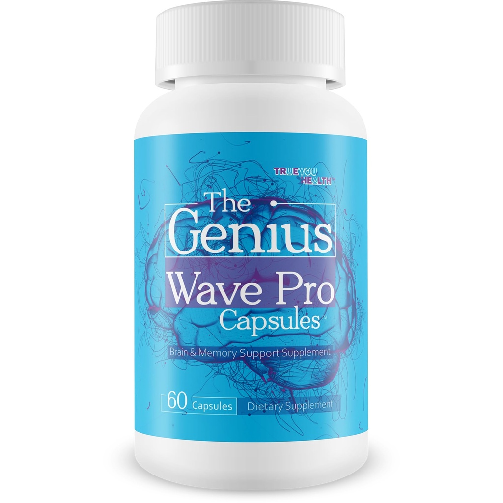 Die Genius Wave Pro Kapseln - Unsere besten Brain Ergänzungen für Gedächtnis und Fokus - Gedächtnis Vitamine für Gedächtnis und Gehirn Fokus - Memory Focus Supplement für Gehirn - Gedächtnis Vitamine Gehirn für Frauen & Männer
