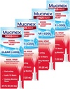 Vaporisateur Nasal de Mucinex, Sinus-Max Severed Nasal Congestion Relief Clear & Cool Nasal Spray, dure 12 heures, action rapide, refroidissement de l'arôme de menthol, emballage May Vary, 0.75 Fl Oz (paquet de 4)