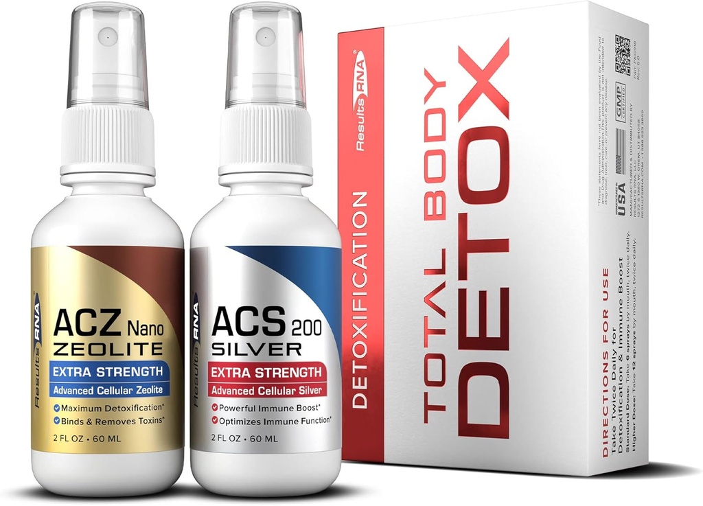 ACS 200 Extra Strength Colloidal Silver an ACZ Nano Advanced Cellular Zeolite Extra Strength | Groß für Gesamtkörperentgiftung und Immunsystem Gesundheit