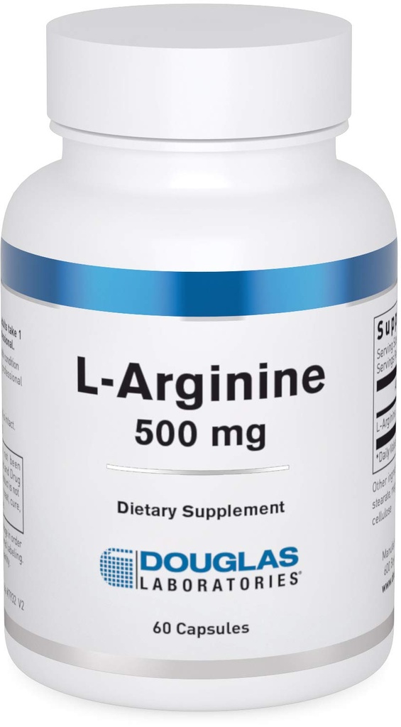 Douglas Laboratories L-Arginin (500 mg.) | Vielseitige Aminosäure | 60 Kapseln