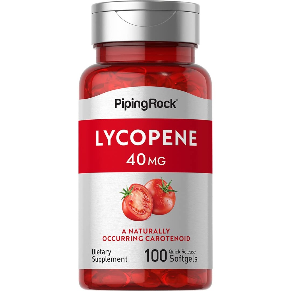 Supplément de lycopène à la roche piquante : 40 mg 100 Softgels