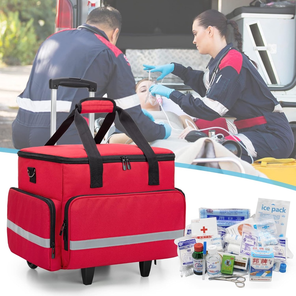 CURMIO Rolling Medizinische Tasche mit Rädern