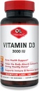 Olympian Labs Vitamin D3 3000 Iu 100 Kapseln unterstützen starke Knochen