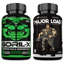 ONL Ultimate Men's Testosteron Booster Bundle - GORIL-X & Major Load Supplements | Enhance Strength, Stamina, and Energy | mit Horny Goat Weed, Maca, Tongkat Ali, Tribulus | 120 Kapseln