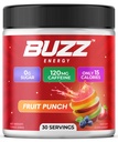 Morning Buzz Energy Drink Powder - Energy Boost Drink Mix - Sugar-Free Energy mit Antioxidantien - Morning Kickstart und Sports Nutrition Endurance Produkt - 30 Servierungen, Fruit Punch, 7.9 Unzen