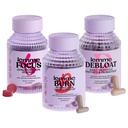 Lemme Burn, Debloat & Focus Bundle | Metabolismus & Fat Burning + Bloating & Gas Relief Kapseln + Fokus & Gehirn Gesundheit Gummie | Glutenfrei, Non-GMO | 60 Graf Kapseln & 50 Count Gummis