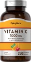 Piping Rock Vitamin C 1000mg | 250 Kapseln | mit Bioflavonoiden und Rose HIPS | Ergänzung für Frauen und Männer | Non-GMO, Glutenfrei