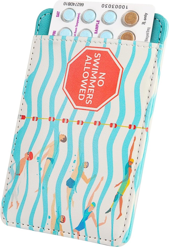 Primo Lines Discreet Birth Control Pill Case Holder, 4.4x3IN Kompakte Organizer Sleeve, Passt Standard Pill Packs, Tragbarer und stilvoller Schutz