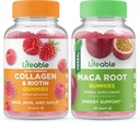 Lebensfähiges Kollagen & Biotin + Moringa Blatt, Gummie Bundle - Große Verkostung, Vitamin-Ergänzung, Glutenfrei, GVOfrei, Kaugummi