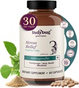 Bio Mood Pillen - 60 Kapseln Bio Ashwagandha Ergänzungen für Frauen und Männer, Ashwagandha Root Capsules mit Cordyceps, Heilige Basil & Rhodiola, Reduzieren Stress, Boosts Mood und kognitive Funktion