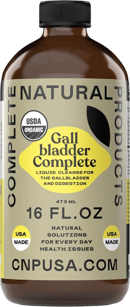 Komplette natürliche Produkte Gallbladder Komplett - 16oz Glasflasche, Gallbladder Cleanse Ergänzung