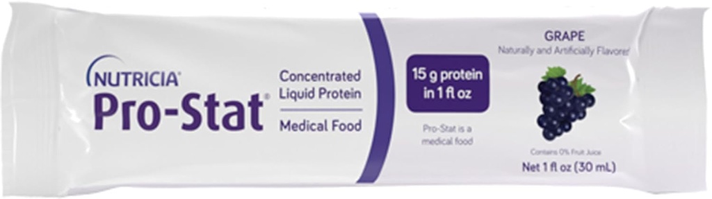 Pro-Stat Sugar Free Grape, 1 Unze Packets, High Protein Supplement, 96 Count, Lactose-frei, Gluten-frei, Sojafrei