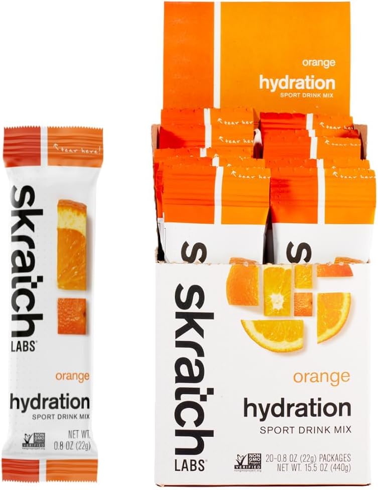 Schkrats Hydration Packets - Hydration Drink Mix, Orange (20ct) - Elektrolytpulver-Packets entwickelt für Sportler und Sport-Performance - Glutenfrei, Vegan, Kosher