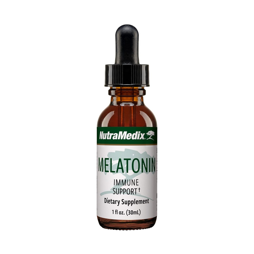 NutraMedix Melatonin Drops de soutien de nuit pour l'insomnie occasionnelle - Melatonine liquide pour le repos optimal, le système immunitaire et le soutien de l'humeur - peut aider à se sentir Goggy (1oz / 30ml)