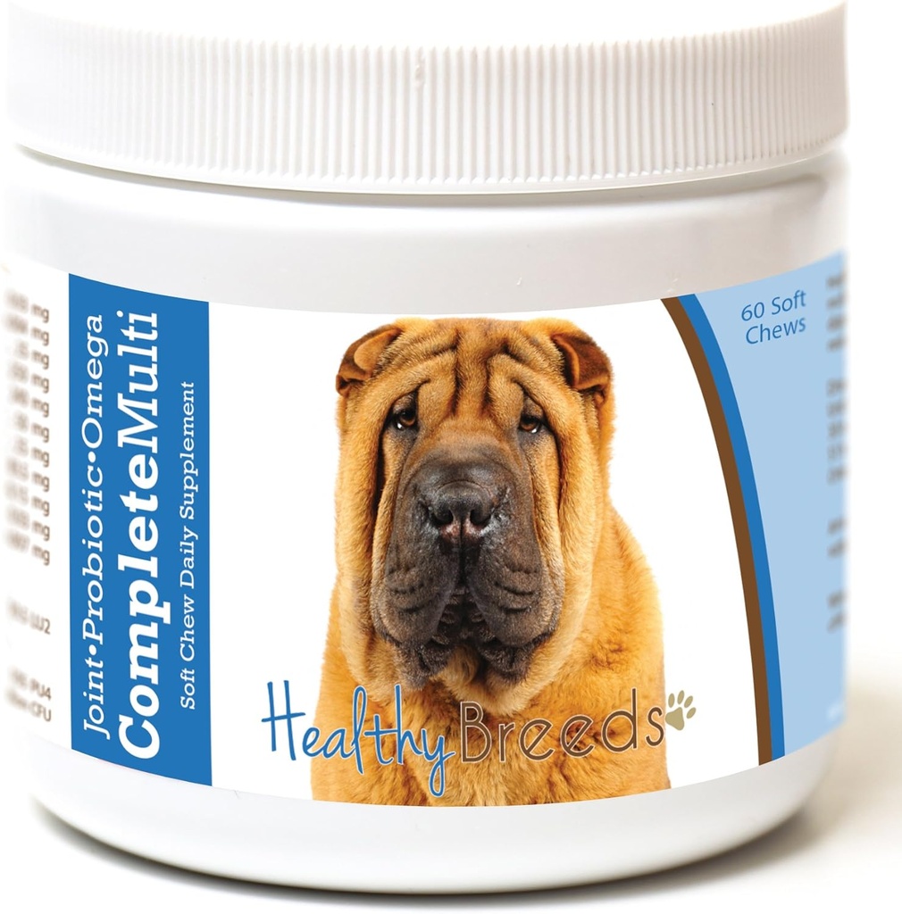 Gesunde Rassen Chinesisch Shar Pei Alle in einem Multivitamin Soft Chew 60 Count