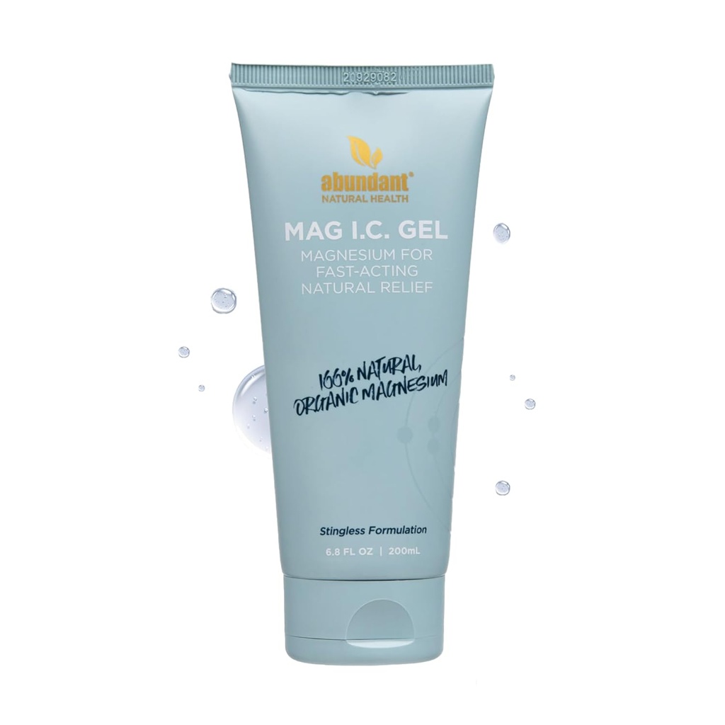 MAG I.C. Magnesium Gel mit Cucumber Stammzellen - Schnelle Muskelentlastung, beruhigend, stabil, sicher für empfindliche Haut, Duftfrei, 200mL