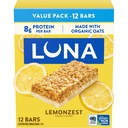 LUNA Bar - LemonZest Flavor - Glutenfreie Snack Bars - Non-GMO - Protein Bars - Made with Organic Oats - Value Pack (12 Pack)