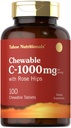 Carlyle Vitamin C Chewables | 1000mg | 100 Tabletten Natürliche Orange Geschmack | Vegetarisch, Non-GMO & Gluten Kostenlose Nahrungsergänzung | Tahoe