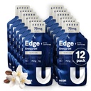UCAN Edge Energy Gel Shots, Vanilla Latte + Caféine (12, 2 Once Packets) pour la course, l'entraînement, les séances d'entraînement, la condition physique, le vélo, Crossfit