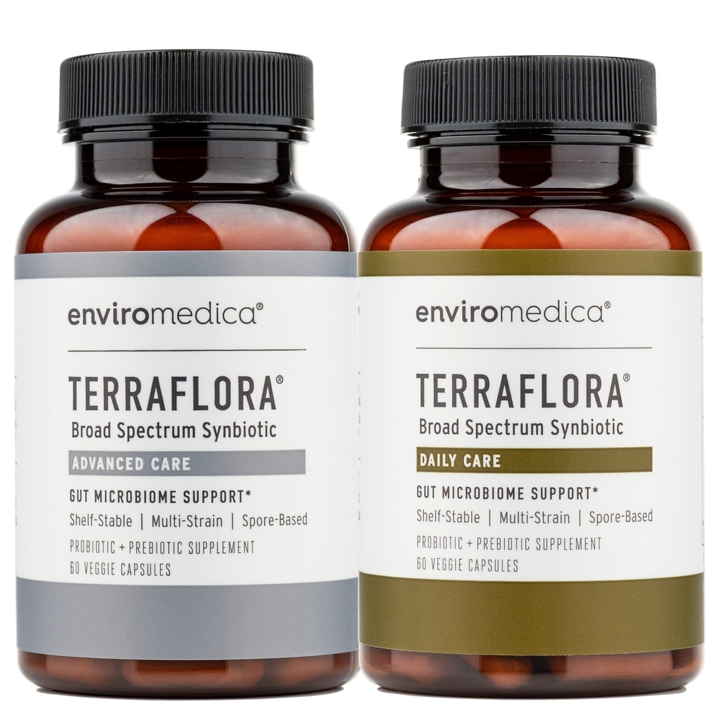 Daily Care synbiotic von Probiotika und Präbiotika und Advanced Care SBO Probiotic + Prebiotic