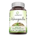 Erstaunlich Indien Natürliche Ashwagandha | 500 Mg pro Servieren | Veggie Kapseln | Non-GMO | Gluten Free | Made in USA (250)