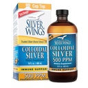 Natürliche Pfad Silber Flügel Kolloid Silber 500ppm (2.500mcg) Immununterstützungsergänzung 16 fl. oz.
