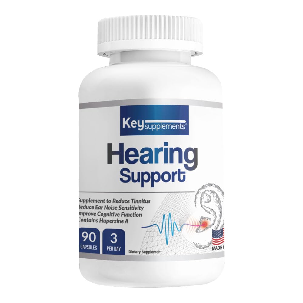 Suppléments clés Soutien auditif 90 Capsules, soulagement des acouphènes pour les oreilles sifflantes